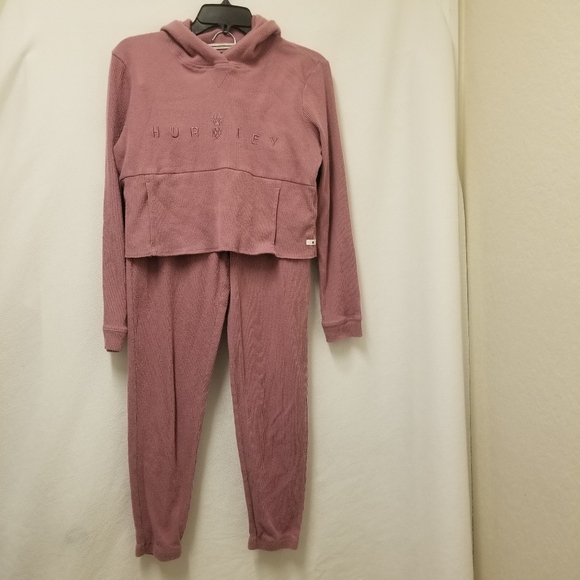 Hurley Other - Hurley Distressed Lounge Hoodie Set